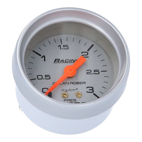Reloj De Presión De Turbo Plateado
