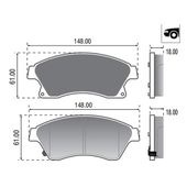 PASTILLA DE FRENO CHEVROLET CRUZE, SONIC, TRACKER
