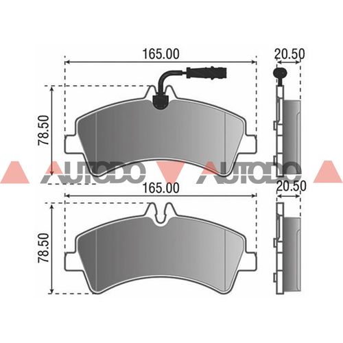 PASTILLA DE FRENO MERCEDES BENZ SPRINTER 515
