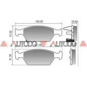 PASTILLA DE FRENO HONDA CITY, FIT