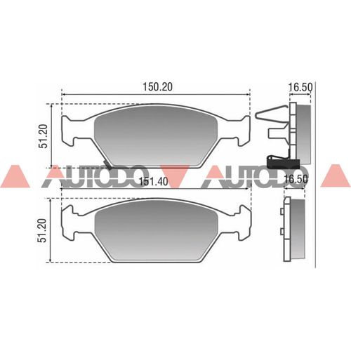 PASTILLA DE FRENO HONDA CITY, FIT