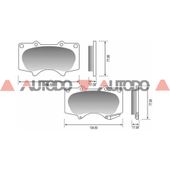 PASTILLA DE FRENO TOYOTA HILUX, LAND CRUISER