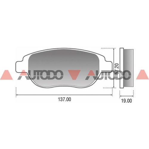PASTILLA DE FRENO CITROEN C3, C4, DS3|PEUGEOT 307, 207