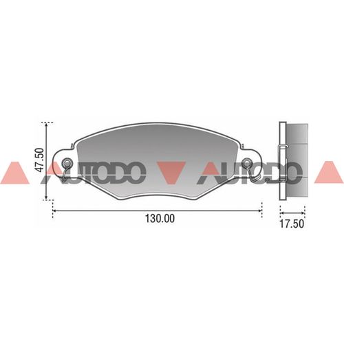 PASTILLA DE FRENO CITROEN BERLINGO, XANTIA, XSARA|PEUGEOT 206, 207, 306|RENAULT KANGOO