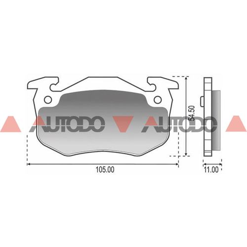 PASTILLA DE FRENO PEUGEOT 106, 206, 306, 207|RENAULT CLIO II|CITROEN XSARA, SAXO