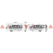 PASTILLA DE FRENO TOYOTA HILUX, SW4