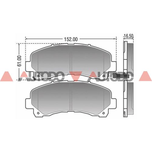 PASTILLA DE FRENO CHEVROLET S-10, BLAZER