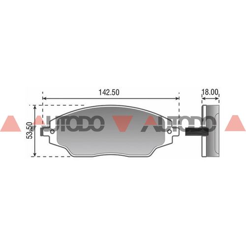 PASTILLA DE FRENO CHEVROLET SONIC, SPIN, COBALT