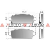 PASTILLA DE FRENO CHEVROLET CRUZE, TRACKER