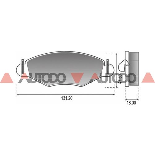 PASTILLA DE FRENO PEUGEOT 206, 207