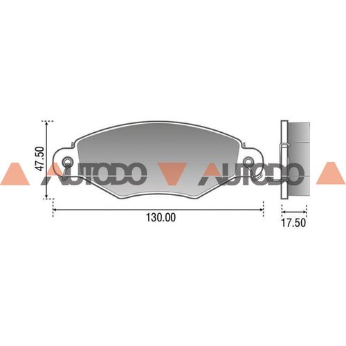 PASTILLA DE FRENO CITROEN BERLINGO, XANTIA, XSARA|PEUGEOT 206, 207, 306|RENAULT KANGOO