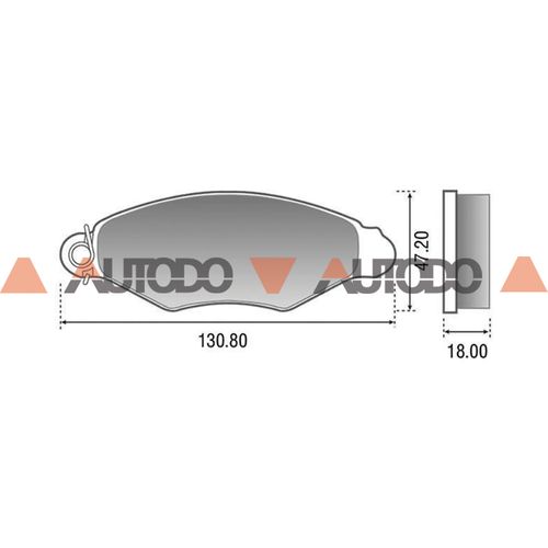 PASTILLA DE FRENO CITROEN XANTIA, XSARA|PEUGEOT 206, 306|RENAULT KANGOO, EXPRESS PLASBESTOS