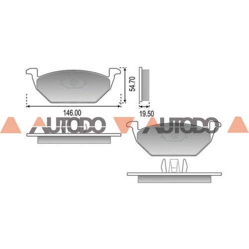 PASTILLA DE FRENO SEAT LEON|VW BORA, GOLF, POLO, FOX, SURAN, NEW BEETLE, UP