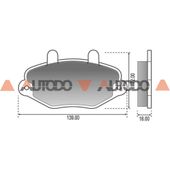 PASTILLA DE FRENO FORD TRANSIT