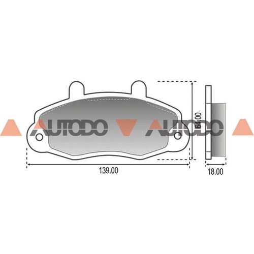 PASTILLA DE FRENO FORD TRANSIT
