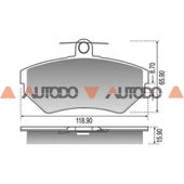 PASTILLA DE FRENO AUDI A4|SEAT CORDOBA, IBIZA|VW GOLF, VARIANT, PASSAT, CADDY, POLO
