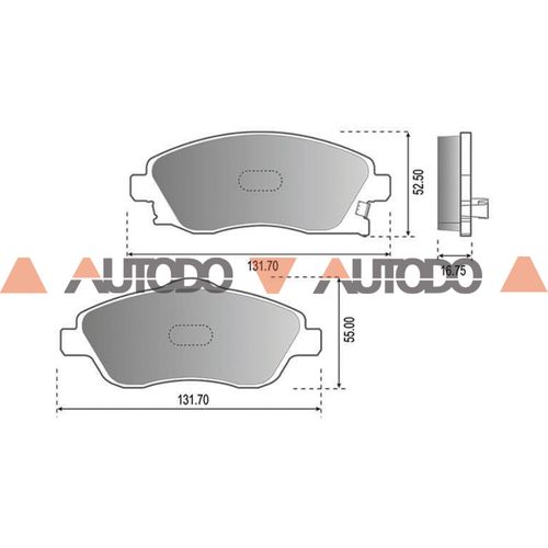 PASTILLA DE FRENO CHEVROLET CORSA II, MONTANA