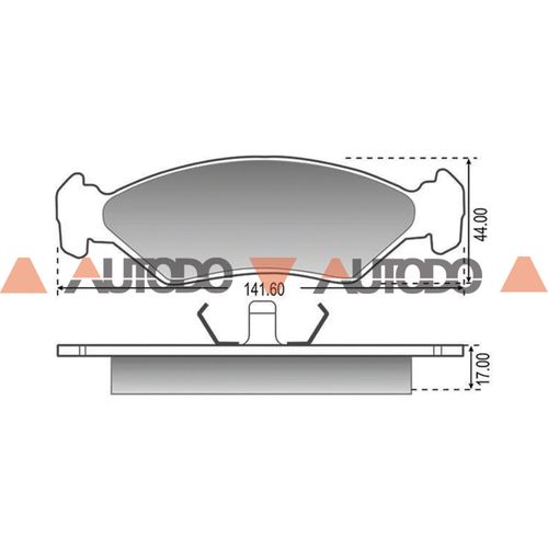 PASTILLA DE FRENO FORD FIESTA, KA, COURIER