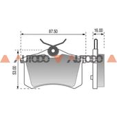 PASTILLA DE FRENO RENAULT SCENIC, KOLEOS, MEGANE, FLUENCE
