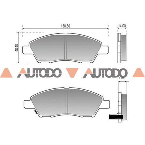 PASTILLA DE FRENO NISSAN MARCH, VERSA
