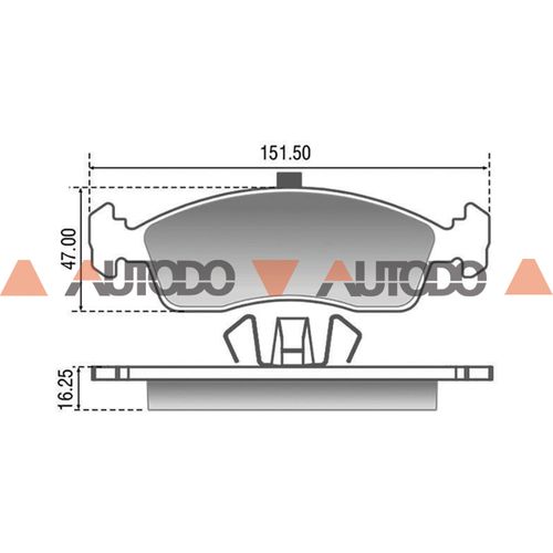 PASTILLA DE FRENO CITROEN C3| FIAT UNO, GRAND SIENA| PEUGEOT 208