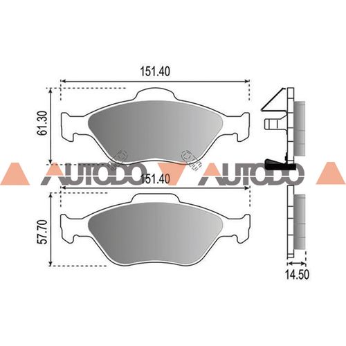 PASTILLA DE FRENO HONDA FIT