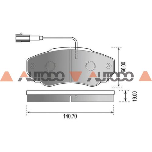 PASTILLA DE FRENO CITROEN JUMPER| PEUGEOT BOXER| FIAT DUCATO