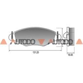 PASTILLA DE FRENO PEUGEOT 206, 207 COMPACT