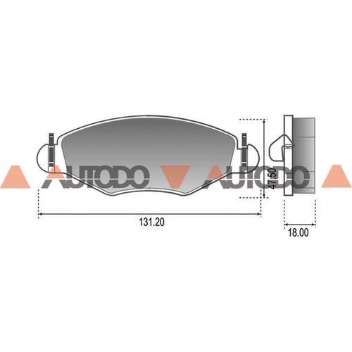 PASTILLA DE FRENO PEUGEOT 206, 207 COMPACT
