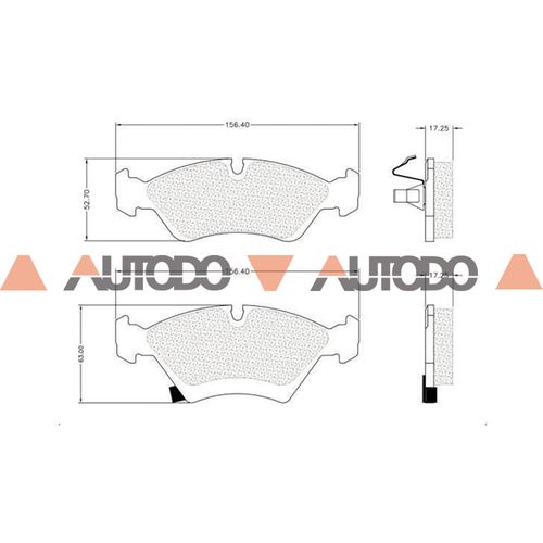 PASTILLA DE FRENO CHEVROLET MERIVA, ZAFIRA