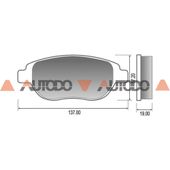 PASTILLA DE FRENO CITROEN C3, C3 PICASSO, C3 AIRCROSS, C4, C4 PICASSO, DS3| PEUGEOT 207, 2008, 307