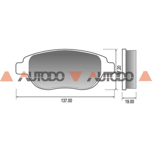 PASTILLA DE FRENO CITROEN C3, C3 PICASSO, C3 AIRCROSS, C4, C4 PICASSO, DS3| PEUGEOT 207, 2008, 307