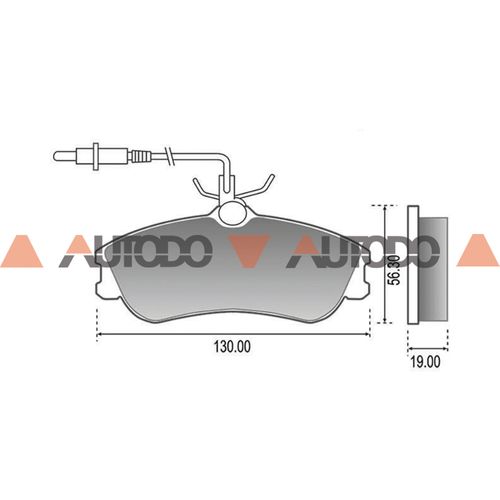 PASTILLA DE FRENO CITROEN BERLINGO, XSARA|PEUGEOT 206, 207 COMPACT, 306, 308, PARTNER