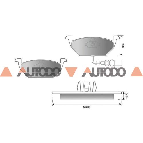 PASTILLA DE FRENO VW FOX, GOLF, POLO, SURAN