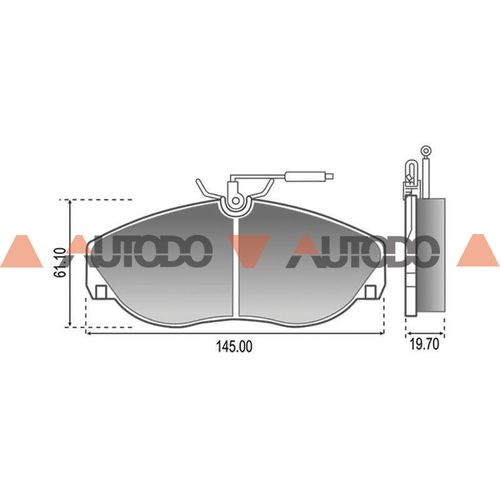 PASTILLA DE FRENO CITROEN JUMPER|FIAT DUCATO|PEUGEOT BOXER