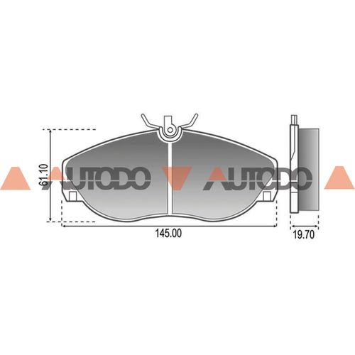 PASTILLA DE FRENO CITROEN JUMPER|FIAT DUCATO|PEUGEOT BOXER