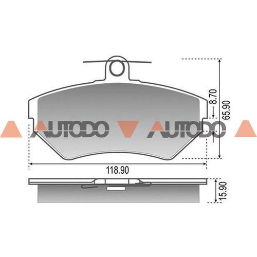 PASTILLA DE FRENO AUDI A4|SEAT CORDOBA, IBIZA, TOLEDO|VW POLO, CADDY, GOLF, PASSAT
