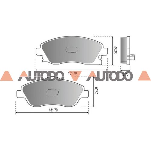 PASTILLA DE FRENO CHEVROLET CORSA II, MONTANA