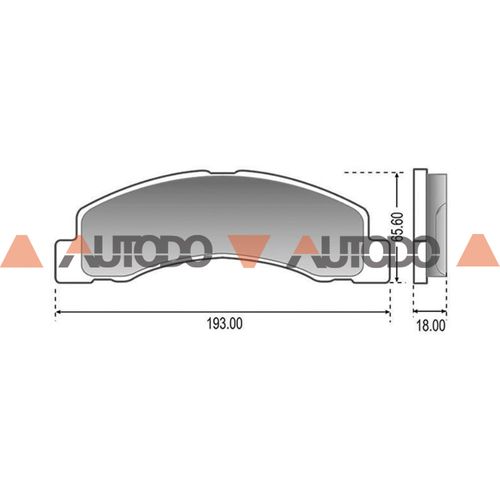PASTILLA DE FRENO FORD F-100, F-250, F-350, F-4000