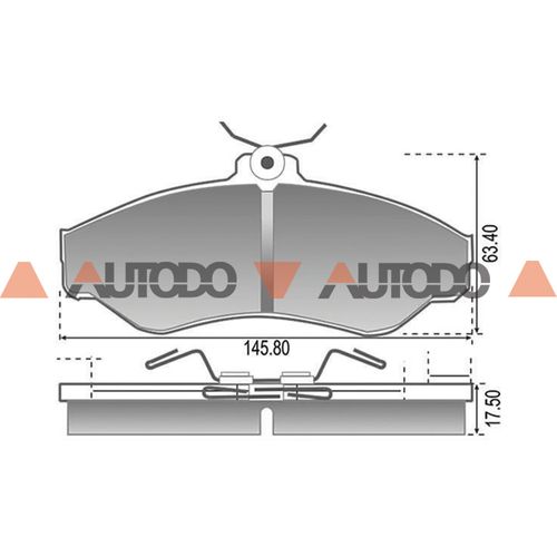 PASTILLA DE FRENO CHEVROLET BLAZER, S-10