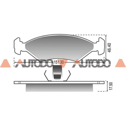 PASTILLA DE FRENO FORD FIESTA, KA, COURIER