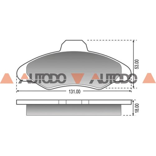 PASTILLA DE FRENO FORD ESCORT