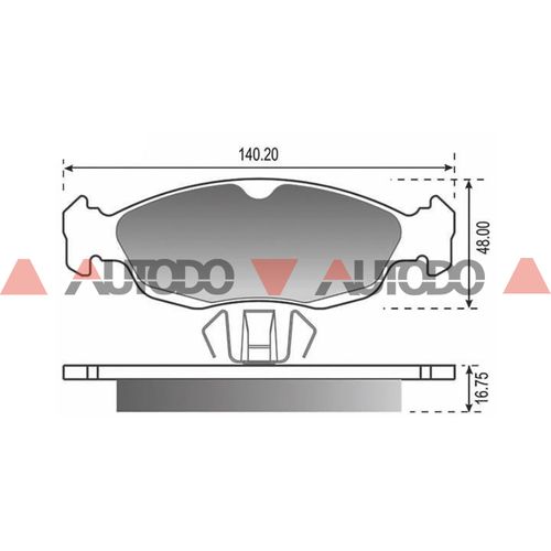 PASTILLA DE FRENO CHEVROLET AGILE, CORSA CLASSIC