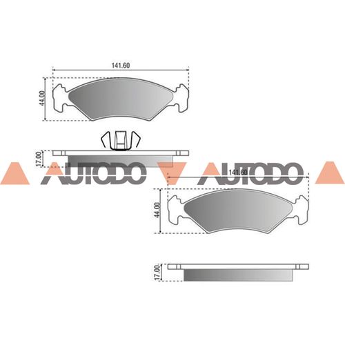 PASTILLA DE FRENO FORD KA