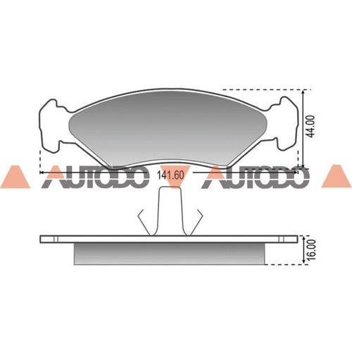 PASTILLA DE FRENO FORD FIESTA, KA, COURIER, ESCORT