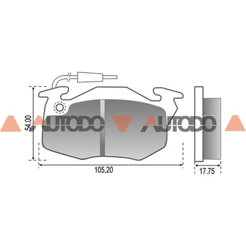 PASTILLA DE FRENO CITOREN XANTIA, SAXO, ZX|PEUGEOT 106, 205, 306, 405|RENAULT CLIO, R9, R11, R19, R19