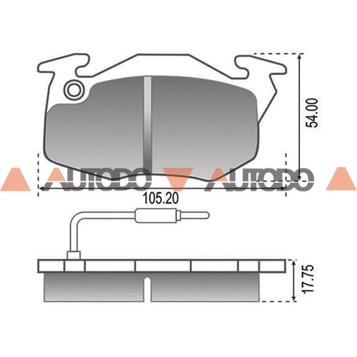PASTILLA DE FRENO CITROEN XANTIA, SAXO, ZX|PEUGEOT 106, 306, 405