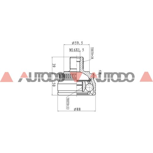 JUNTA DE HOMOCINETICA AUDI A4