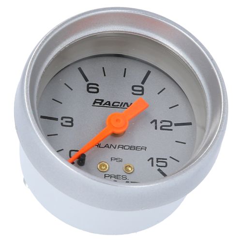 Reloj De Presión De Nafta Plateado