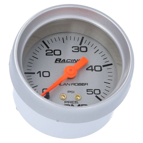 Reloj De Presión De Nafta Plateado